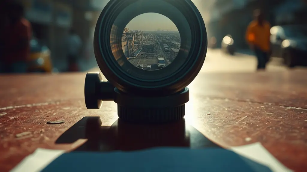 a single cinema lens on a table
